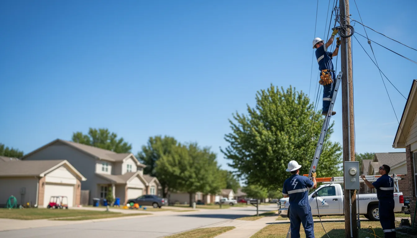 Residential electrician providing installation services in Russell, IA